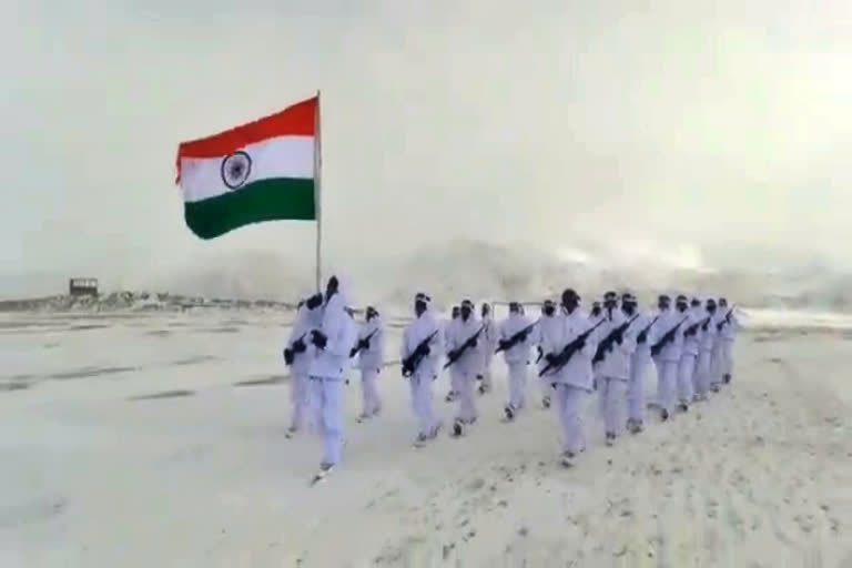 Himveers of Indo-Tibetan Border Police celebrate  Republic Day