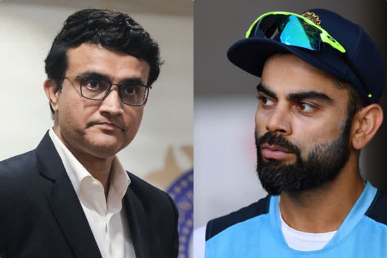 kohli ganguly issue