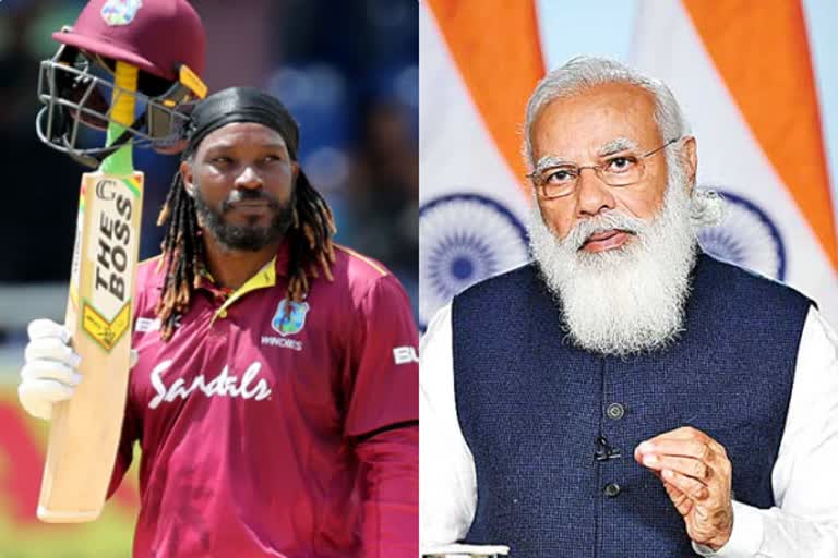 chris gayle modi