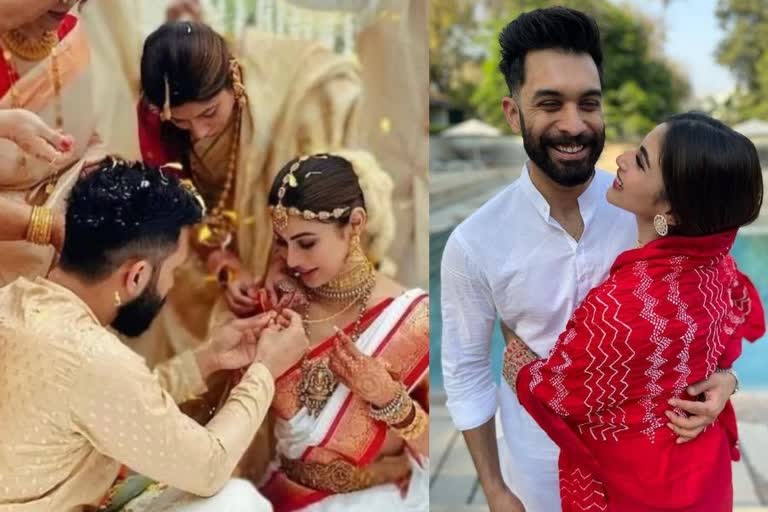 Mouni Roy and Suraj Nambiar wedding, mouni roy wedding pictures, mouni roy ties know with Suraj Nambiar