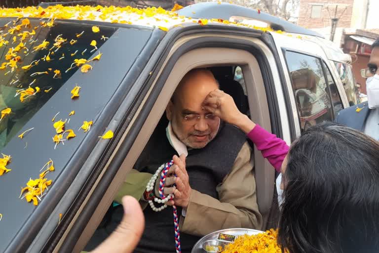 Amit Shah campaign in Mathura