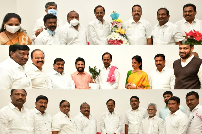 TRS District presidents met CM KCR for convey Thanks