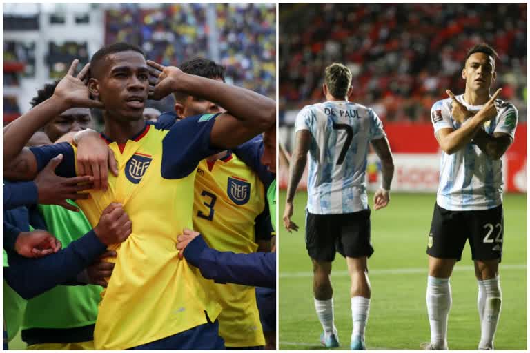 Ecuador Vs Brazil  argentina chile in FIFA World Cup 2022  ബ്രസീല്‍ സമനിലയിൽ  രണ്ട് ഗോളിന് ചിലിയെ തുരത്തി അർജന്‍റീന  ലോകകപ്പ് ഫുട്ബോൾ യോഗ്യത റൗണ്ട്