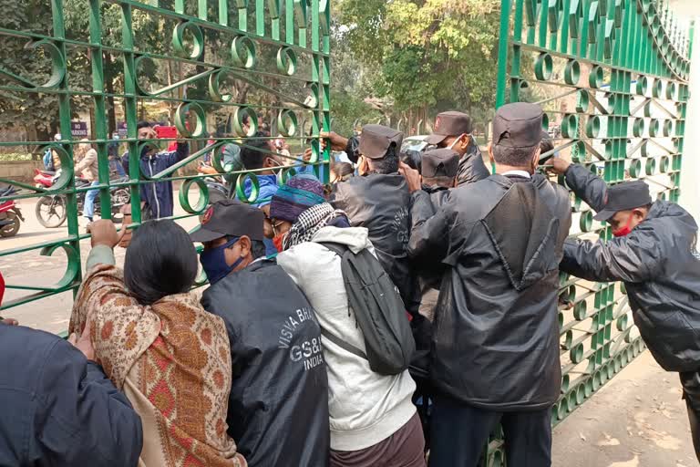 Student Agitation in visva bharati