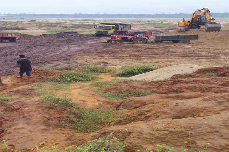 illegal sand mining