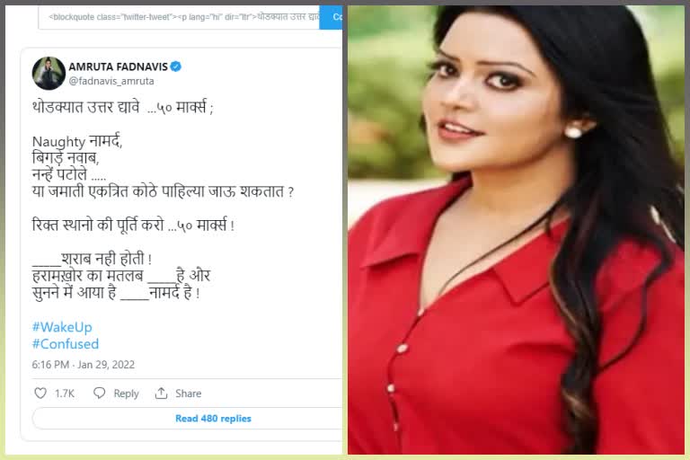 Amruta Fadnavis Tweet