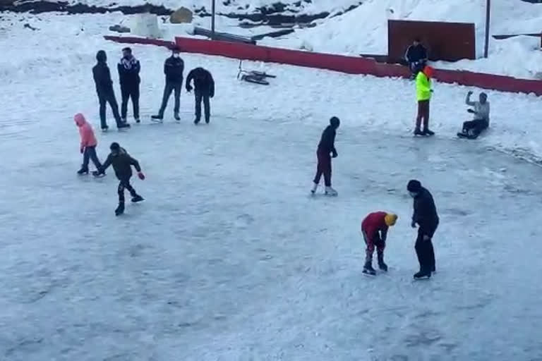 Ice skating in Shimla