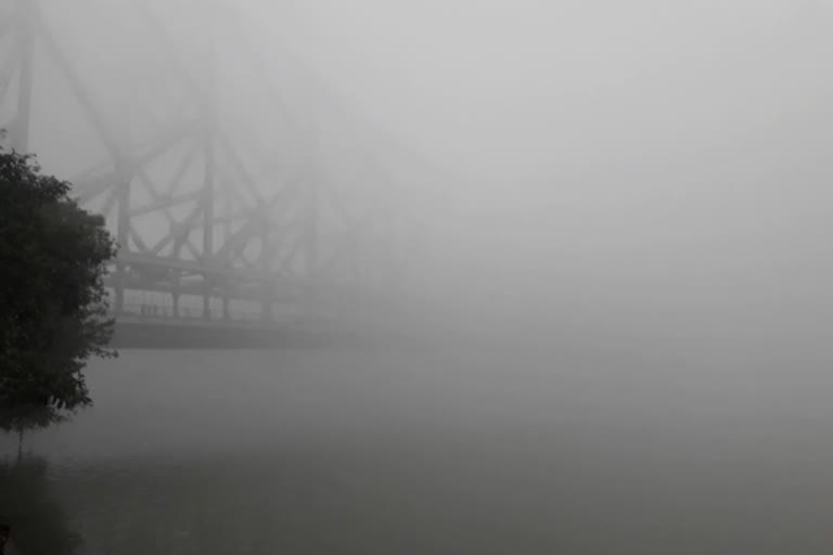 Howrah City Covered with Heavy Fog Effect in Daily Life