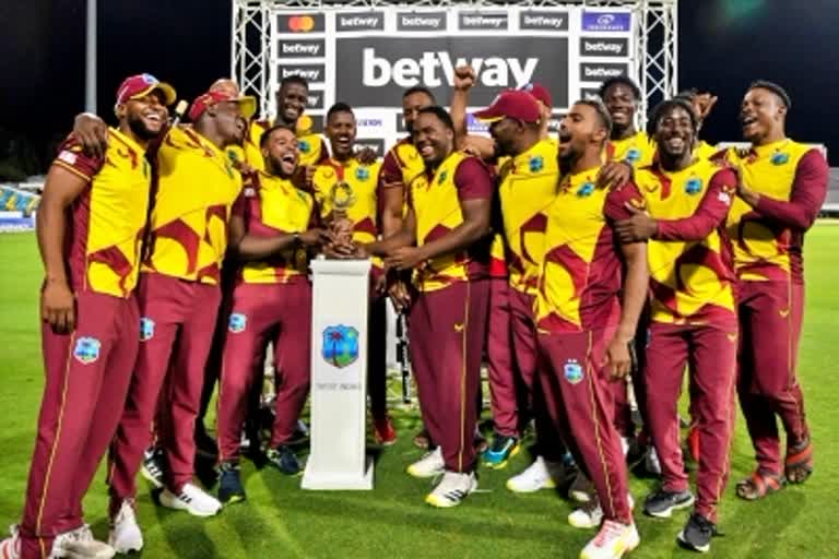 West Indies won the T20 series against England  West Indies Cricket Team  England Cricket Team  Sports News  T20 series  वेस्टइंडीज क्रिकेट टीम