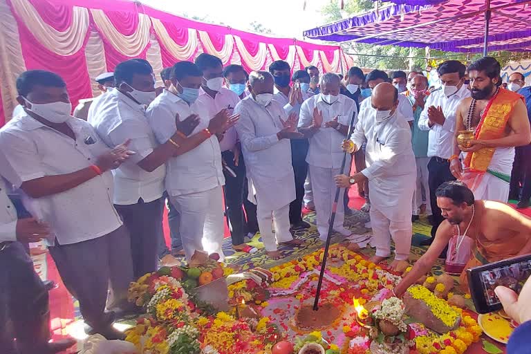 CM Bommai lay the foundation project worth of 50 crore hospital at KR Puram