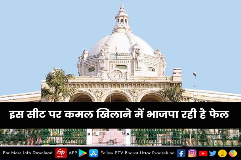 Lucknow latest news  etv bharat up news  UP Assembly Election 2022  Uttar Pradesh Assembly Election 2022  UP Election 2022 Prediction  UP Election Results 2022  UP Election 2022 Opinion Poll  UP 2022 Election Campaign highlights  UP Election 2022 live  यूपी चुनाव न्यूज  उत्तर प्रदेश विधानसभा चुनाव  यूपी विधानसभा चुनाव 2022  UP Assembly Election 2022  यूपी विधानसभा चुनाव  UP Election 2022  कमल खिलाने में भाजपा रही है फेल  BJP never got success in Mohanlalganj  Mohanlalganj assembly seat  Mohanlalganj assembly seat of Lucknow  लखनऊ की मोहनलालगंज सीट  भाजपा और जनसंघ  अनुसूचित जाति के लिए आरक्षित  मोहनलालगंज सुरक्षित सीट  स्थानीय बनाम बाहरी का मुद्दा  अमरीश सिंह पुष्कर  दिग्गज रामबहादुर रावत  छुट्टा जानवर हैं मुख्य मुद्दा  नौजवानों की अहम भूमिका  मोहनलालगंज सीट का इतिहास  संत बक्श रावत  कांग्रेस के चौधरी ताराचंद सोनकर  आरके चौधरी बसपा के कद्दावर नेता  सपा के अम्बरीश सिंह पुष्कर  मोदी लहर की सुनामी