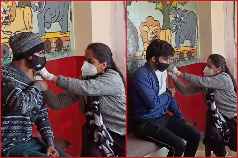 Vaccination of teenagers in shimla