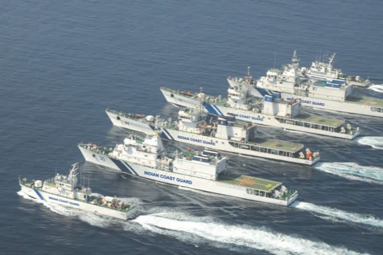 The 46th Raising Day of the Indian Coast Guard was celebrated on Tuesday, marked by various activities including operation display of its ships.