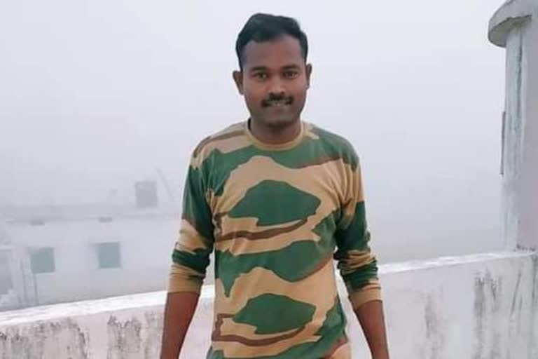 Death of a soldier who was injured in a road accident in muddebihal vijayapura district