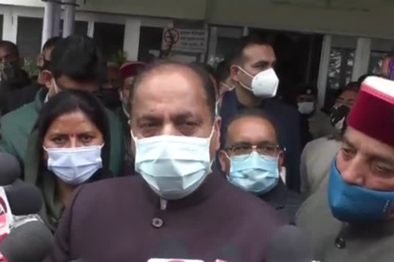 Jairam Thakur on Hamirpur rail line