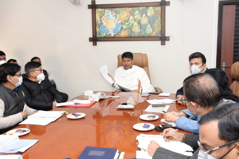 Minister Pijush Hazarika meets engineers and officials