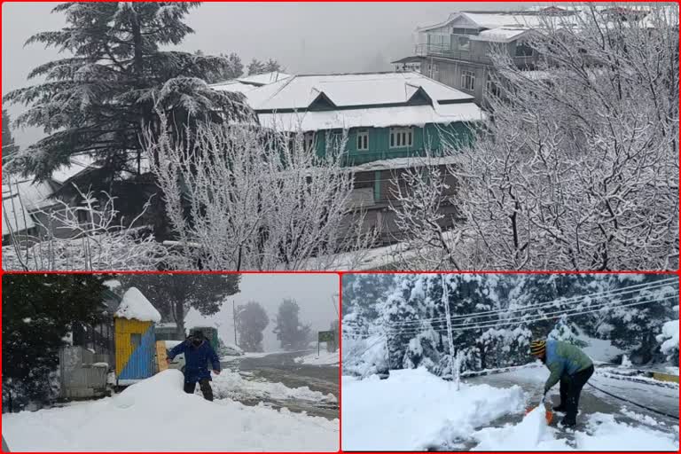 fresh snowfall in Kinnaur