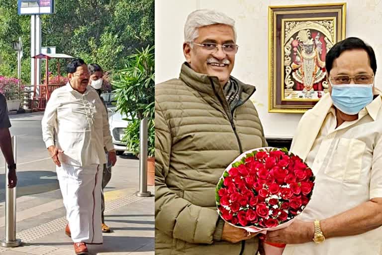 மத்திய நீா்வளத் துறை அமைச்சரை சந்தித்த துரைமுருகன்