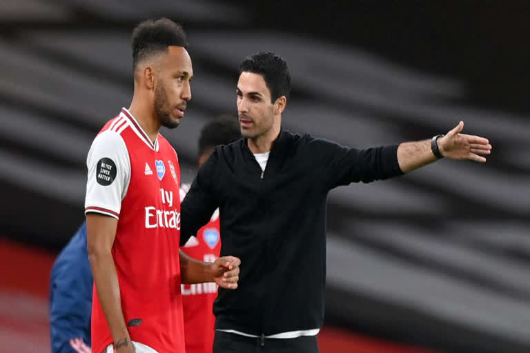 Left Arsenal because of boss Mikel Arteta, says Aubameyang