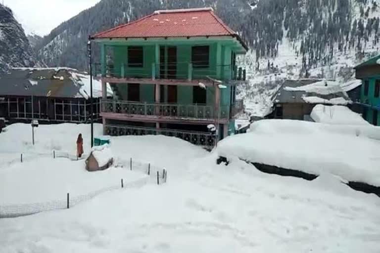 problems due Snowfall in Malana