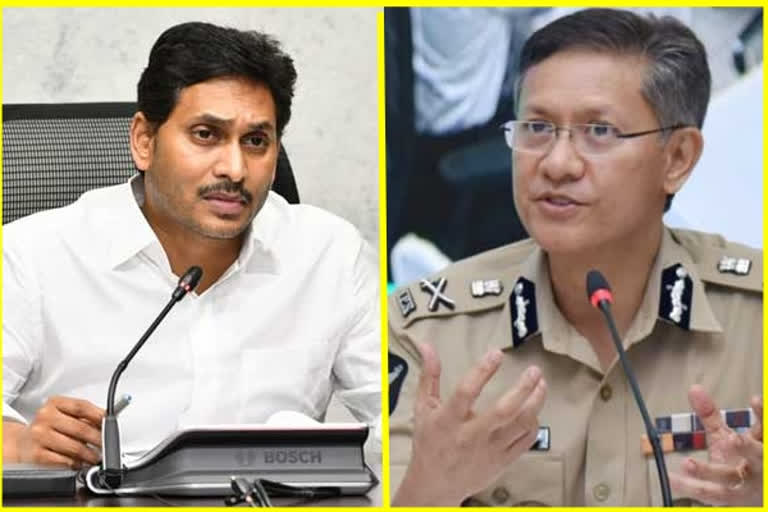 AP DGP Sawang Meets CM Jagan, jagan and dgp meeting