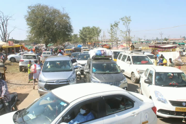 Medaram jatara parking