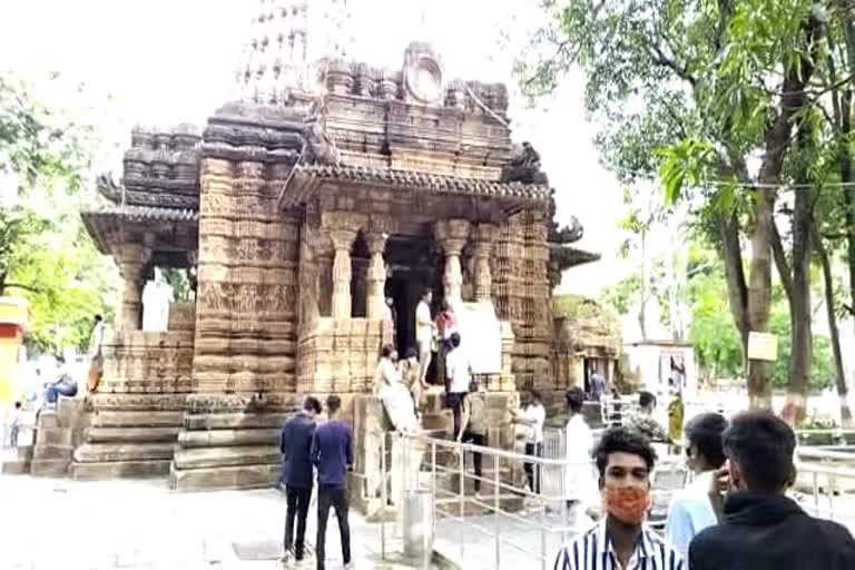 Silver armor on Bhoramdev Shivling to protect from erosion