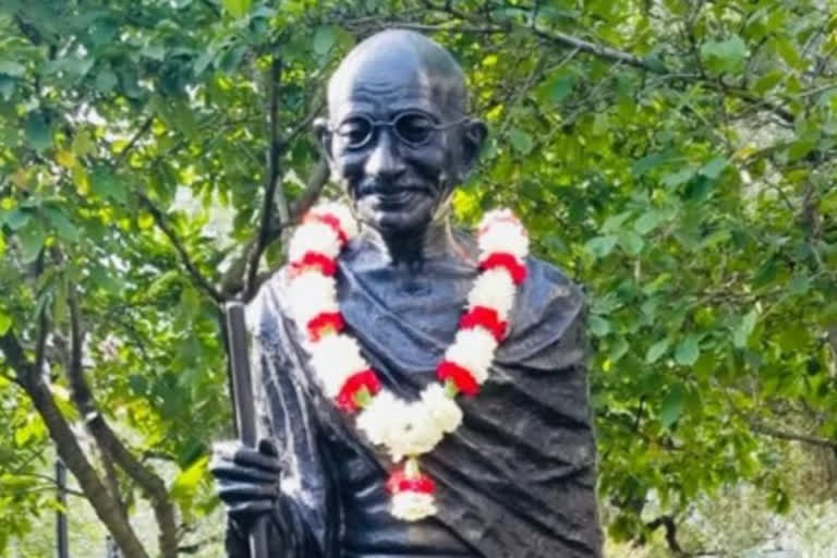 The incident took place early on Saturday, when the statue was defaced by some unknown persons, the Consulate General of India in New York said.