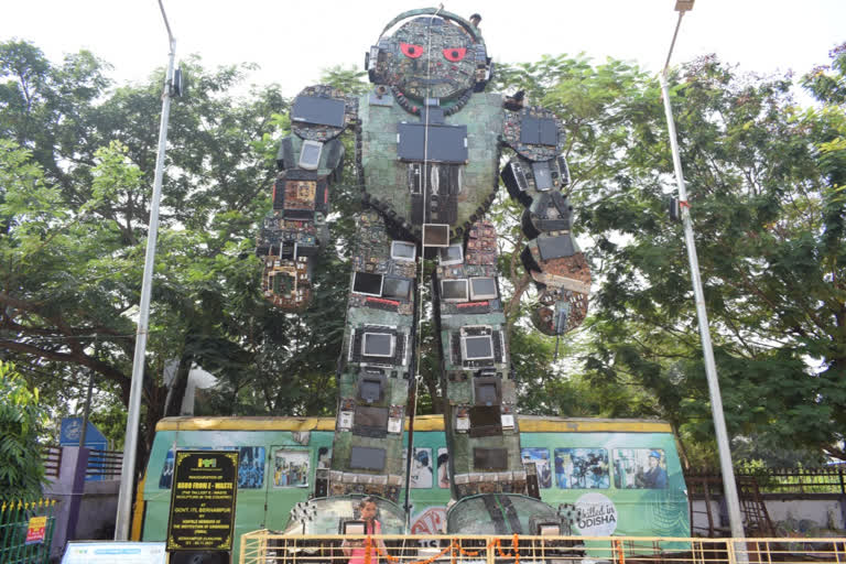 Robo registered as the tallest e-waste sculpture