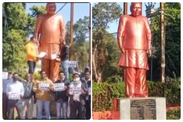 Shivsena protest against RTO Santosh Pal