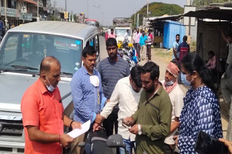 ACB trapped village accountant when he was taking bribe