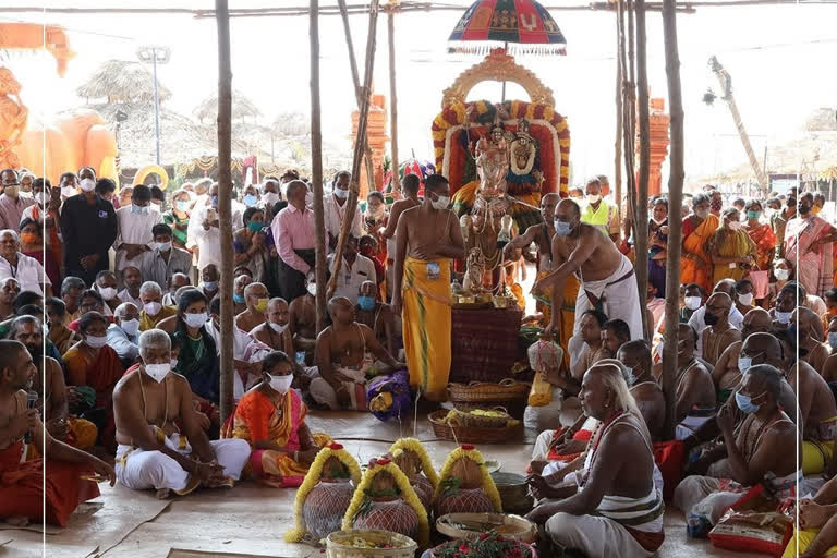 Ramanuja Sahasrabdi Celebrations on 6th day in sriramanagaram