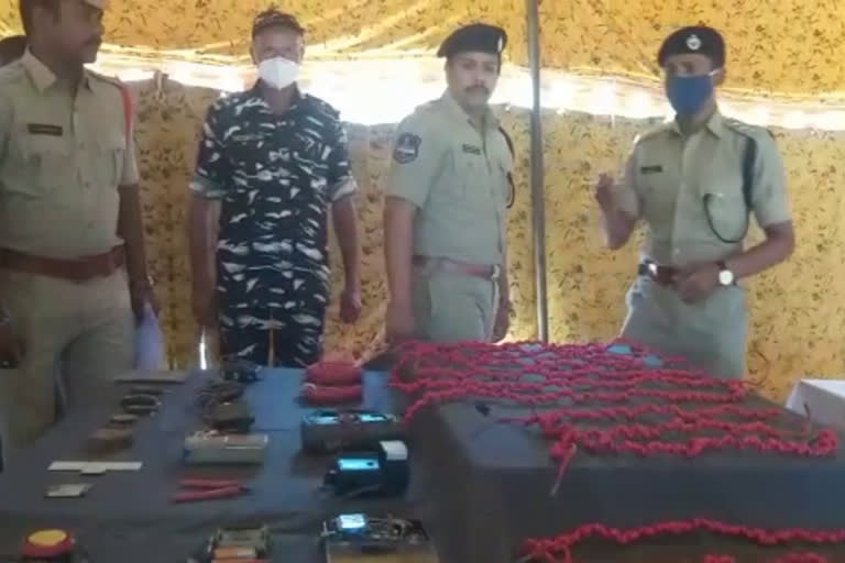 Police defused landmines planted by Maoists at Penugolu Forest