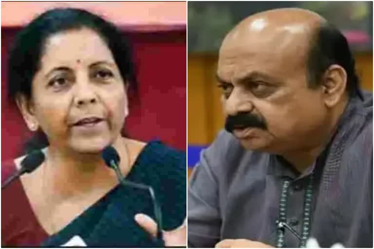 cm-basavaraja-bommai and Nirmala sitharaman