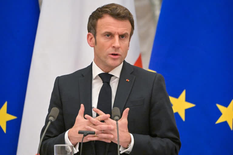 Macron is set to meet with Ukrainian President Volodymyr Zelenskyy as fears of a possible Russian invasion mount. Moscow has massed over 100,000 troops near Ukraine's borders, but insists it has no plans to attack Ukraine.