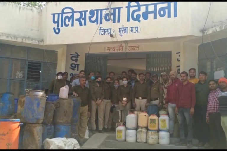 Morena police action against illegal liquor