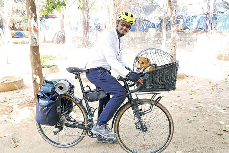 Cyclist Ranjith trip to China border , Adventure trip to the China border