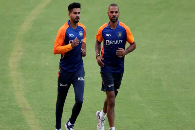 Shikhar Dhawan, Shreyas Iyer practice after recovering from COVID-19