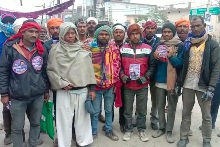 labours ruckus at BSP candidate Tanveer Ahmed office