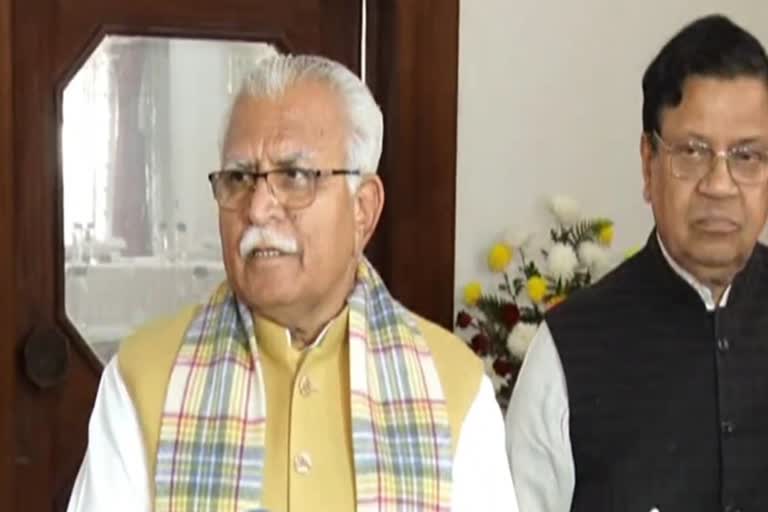 Manohar Lal Khattar Meeting In Chandigarh