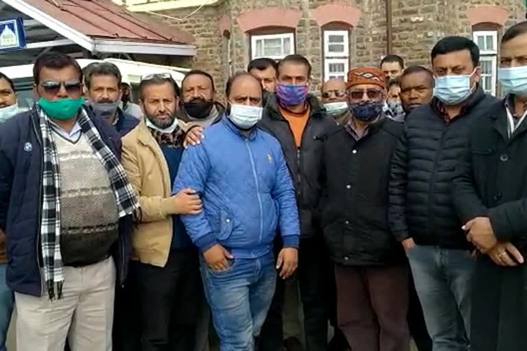 CONTRACTORS PROTEST IN SHIMLA