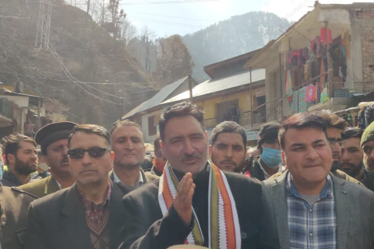 protest against delimitation commion 2nd draft in Ukhral in Ramban district