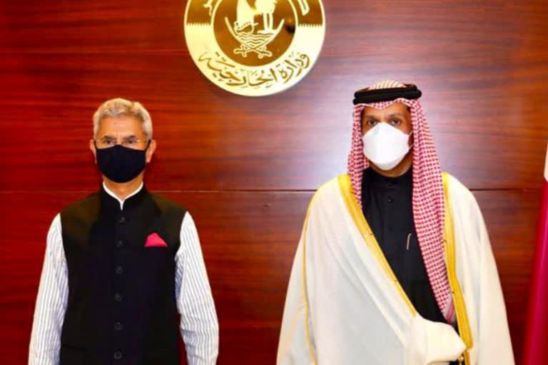 External Affairs Minister (EAM) S Jaishankar on Wednesday met his Qatari counterpart Mohammed bin Abdulrahman bin Jassim Al Thani and exchanged views on global and regional developments, including Afghanistan.