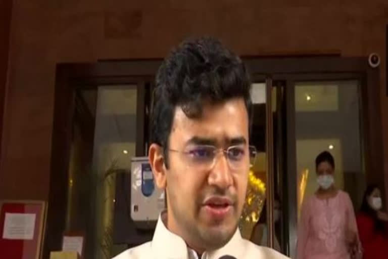 "The reason why dynastic politics preferred socialism and kept a closed economy because they did not want challengers to come and challenge their throne," Tejasvi Surya said on Wednesday said in Lok Sabha.