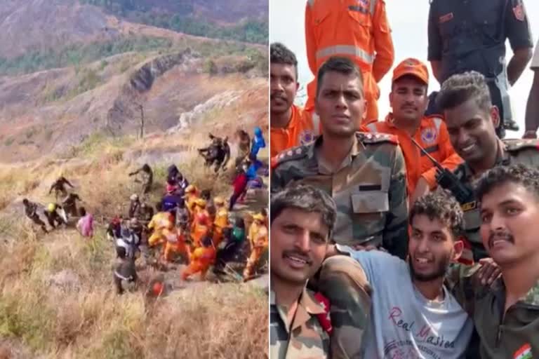 army rescued trekker in kerala