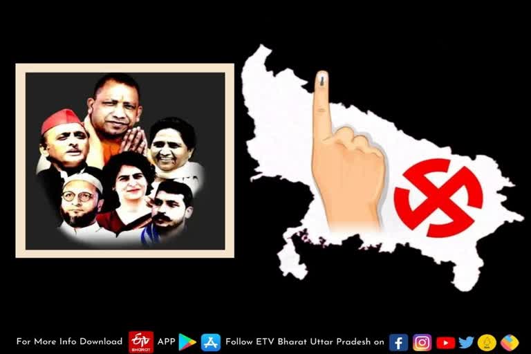 Voting in 58 seats in 11 districts of UP today  lucknow latest news  etv bharat up news  UP Assembly Election 2022  Uttar Pradesh Assembly Election 2022  UP Election 2022 Prediction  UP Election Results 2022  UP Election 2022 Opinion Poll  UP 2022 Election Campaign highlights  UP Election 2022 live  पहले चरण के लिए मतदान  First Phase of UP Elections  11 जिलों की 58 सीटों पर मतदान आज  जानें यहां क्या हुआ था पहले  Voting in 58 seats in 11 districts of UP  एनसीआर और पश्चिमी यूपी  know what happened here earlier  58 विधानसभा सीटों पर मतदान  मुजफ्फरनगर की दो सीट  आगरा के फतेहाबाद