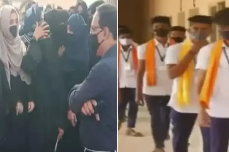 Hijab Issue Karnataka  Karnataka High Court order on hijab  ഹിജാബ് നിരോധനം തുടരും  കര്‍ണാടകയിലെ ഹിജാബ് നിരോധനം  കര്‍ണാടകയിലെ വിദ്യഭ്യാസ സ്ഥാപനങ്ങള്‍ തുറക്കും