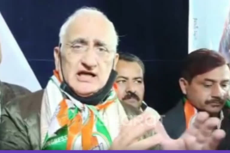 Cong leader Salman Khurshid says we accept Saffron color not Saffron politics