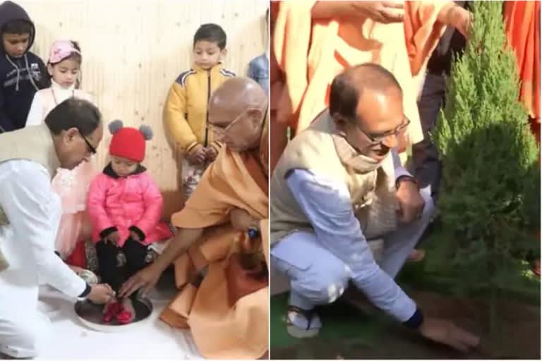 CM Shivraj did Kanya Pujan in Uttarakhand