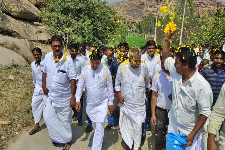 surya Narayana reddy visits gangavthi